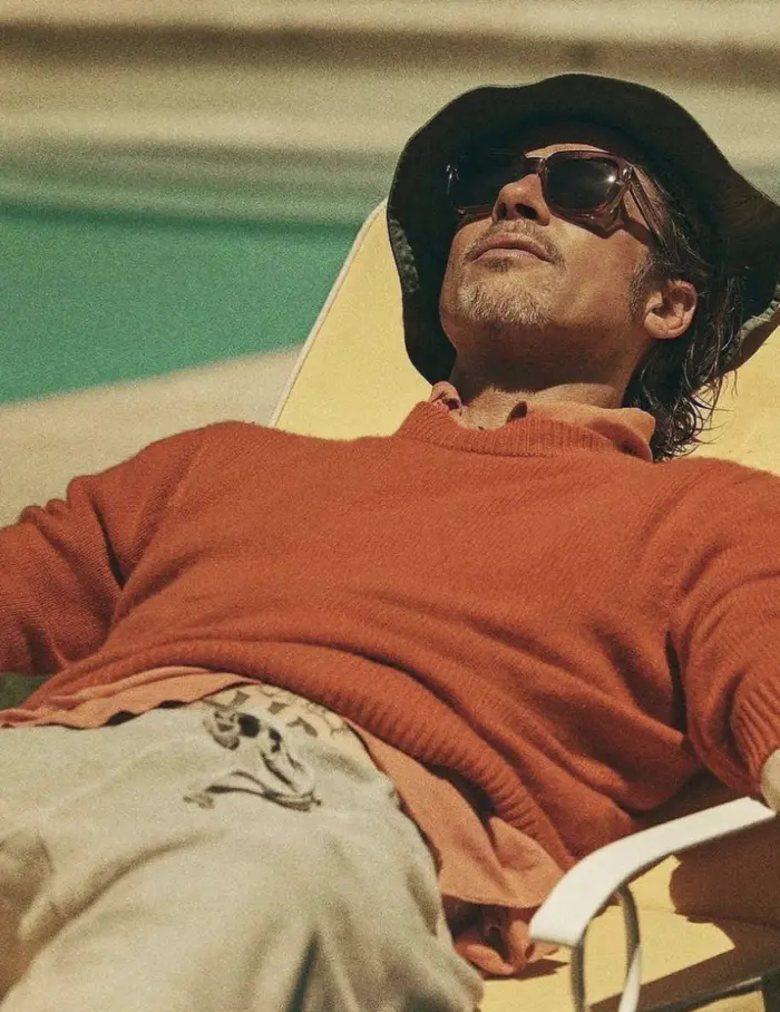 Brad Pitt con occhiali da sole