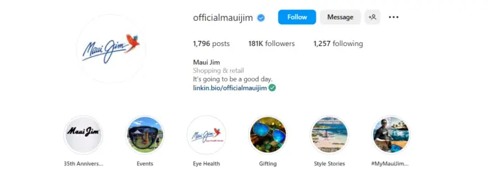 Maui Jim Instagram