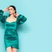 Trucco Occhi con Vestito Verde
