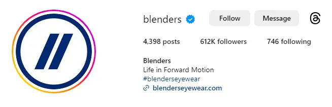 Blenders Eyewear su Instagram